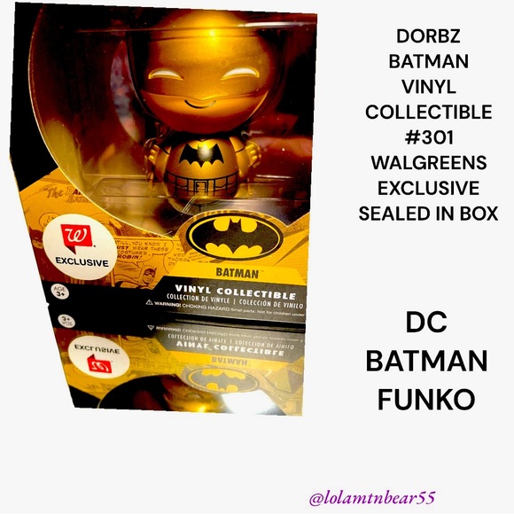 NEW IN SEALED BOX FUNKO DC BATMAN VINYL COLLECTIBLE #301 WALGREENS EXCLUSIVE - Picture 7 of 16